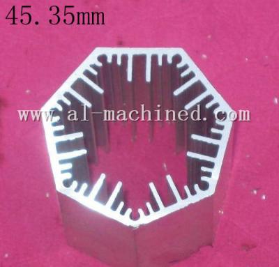 China Item 197.Machined LED Cooling in china, AL6063 Extruded Profiles LED Light Radiator,hot item round heatsinks in china for sale