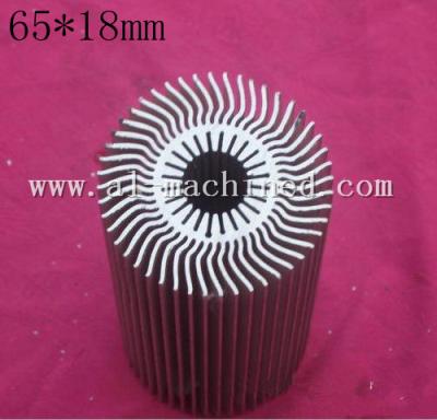 China Item 171.Machined LED Cooling in china, AL6063 Extruded Profiles LED Light Radiator,hot item round heatsinks in china for sale