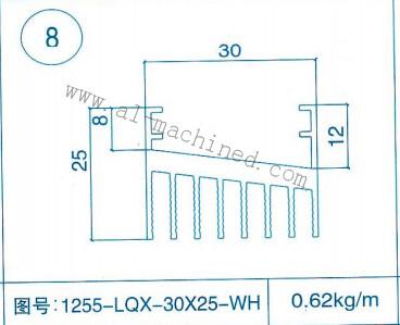 China Item 8,customized Square Aluminum Heatsink in china,aluminum profiles,extruded profiles,LED Street Light Heatsink for sale