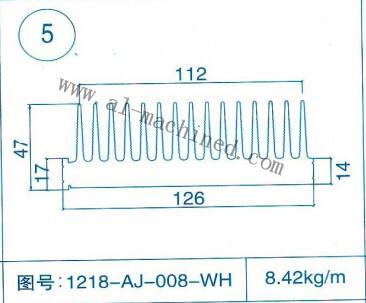 China F-5,customized Square Aluminum Heatsink in china,aluminum profiles,extruded profiles,LED Street Light Heatsink for sale