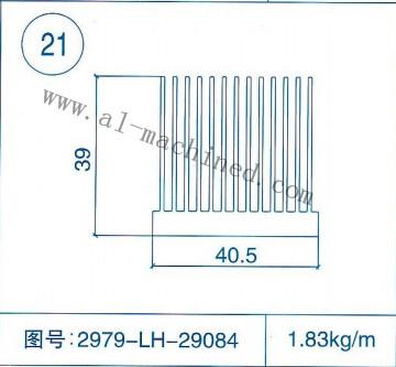 China Item 21,customized Square Aluminum Heatsink in china,aluminum profiles for led light,LED Street Light Heatsink for sale