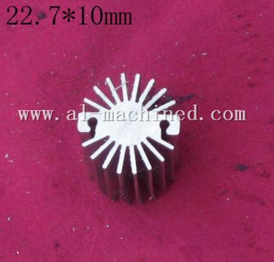 China Item 186.Machined LED Cooling in china, AL6063 Extruded Profiles LED Light Radiator,hot item round heatsinks in china for sale