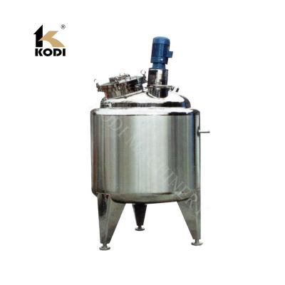 China Tank Stirred Vessel Liquid Cooling And Heating Stainless Steel Mixing Agitator for sale