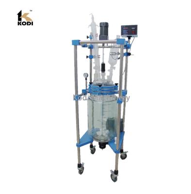 China Hotels PGR Model Double Layer Pilot Coated Glass Lined Reactor for sale