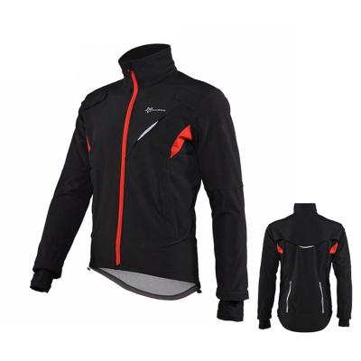 China Antibacterial Cycling Jacket Winter Sport Mow Cycling Tank Tops Water Resistant Thermal Warm Windproof Cycling Reflective Jacket for sale