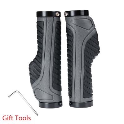 China Non-slip Bicycle Grips MTB Bike Handlebar Bar End Rubber Anti-Slip Shock Absorbing Soft Handlebar Grips Cycling Accessories for sale