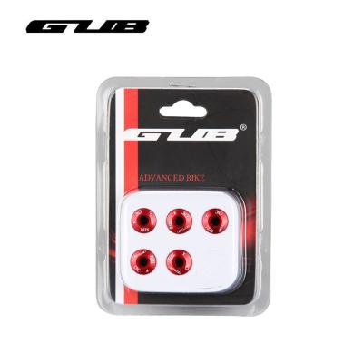 China GUB 5pcs Mountain Bikes Bike Bracket Cogwheel BB Bottom Cranks Covers Cups Arm Bolt M8x8mm/M8*6mm MTB Road Bicycle Disc Screw For for sale