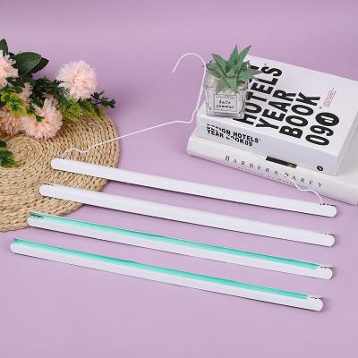 China Eco-friendly Material Customized Disposable Green Non-slip Paper Hanger For 16inch Pants Hanger for sale