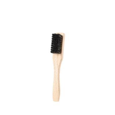 China Viable High Quality Household Natural Wood Handle Hog Hair Shoe Cleaning Brush for sale