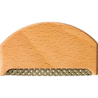 China Convenient High Quality Wooden Portable Remove Pills Down Fiber Shaver Comb For Cloth for sale