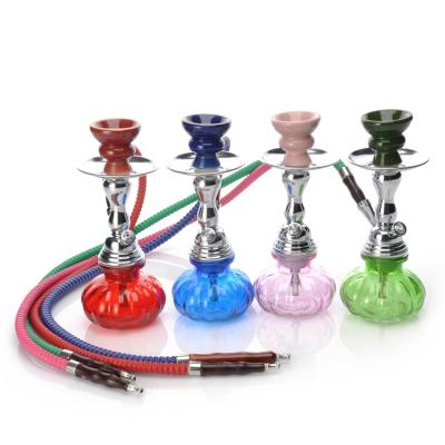 China Hot Selling Hookah Charcoal Glass Smoking Holder Pumpkin Water Pipe Smooking Shisha Shisha-Portable Glass Bottle Hookah for sale