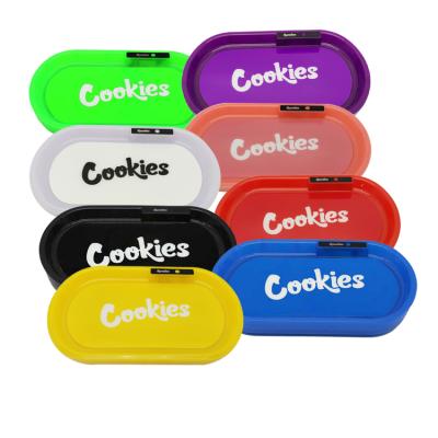 China Plastic Led Rolling Rolling Tray Play Music Smoking Glow Tobacco Factory Direct Selling Speaker Rolling Tray Custom Logo for sale