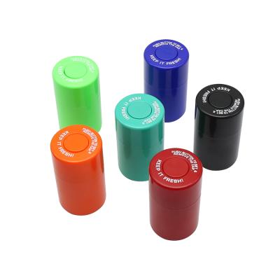 China Wholesale Multi Colors High Quality Plastic Weed Storage Pot 4In Herb Weed Airtight Storage Containers for sale