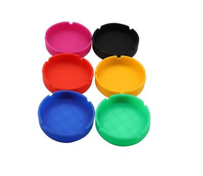 China Wholesale High Quality Portable Colorful Smoking Accessories 97*26mm Silica Gel Ashtray Smoking Accessories for sale