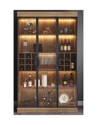 China Other Simple Design Luxury Living Room Large Storage Space Universal Wine Cabinet Display for sale