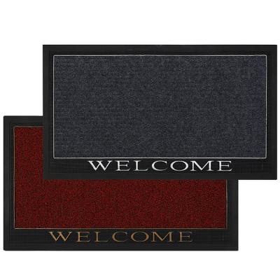 China Anti-bacteria wholesale chemical fiber floor household floor mat disinfection mat reception rectangular rubber door mat for sale