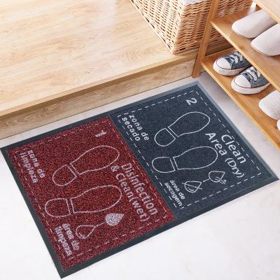 China Wholesale Anti-Bacteria Printing Household Door Mat Easy to Rinse Wet and Dry Floor Mat Disinfection Rubber Door Mat Disinfection Sides for sale