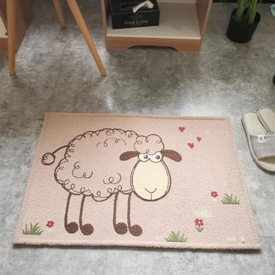 China Factory Wholesale Cute Animal Cartoon Anti-bacteria Mat Polyester Floor Mat Home Absorbent Mat for sale