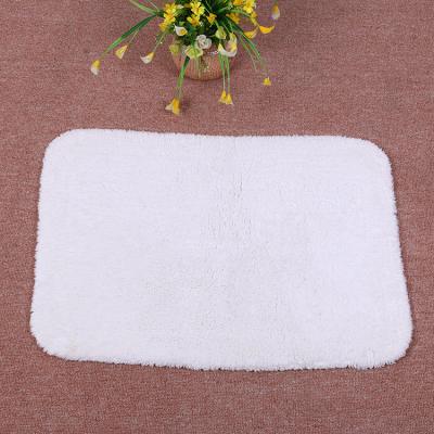 China White Anti-bacteria Hotel Cotton Carpet Mat Soft Comfortable Floor Mat Absorbent Slip Flooring Anti Mat Wholesale for sale