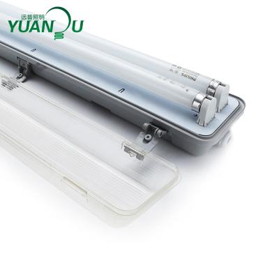 China Industrial / hotel / warehouse 2019 hot IP65 IK08 1x18w 2x36w t8 led tube tri-proof light fixture for sale