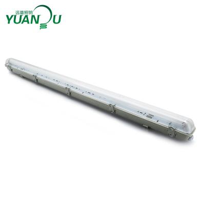 China High Lumens 120cm 150cm Steam Linear Lighting Supermarket Gallery Ip65 Tight Fixture Garage Moisture Proof Parking Lot Led Tri Tube Proof Light for sale