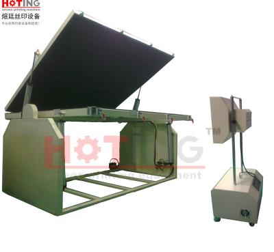 China Large size vertical screen printing exposure unit for sale