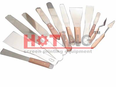 China Stainless steel ink spatulas, ink knife, screen printing knife, screen printing ink knife, ink blender for sale