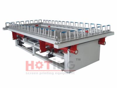 China Electric frame mesh stretcher with solid beam for 65N stretching tension for sale