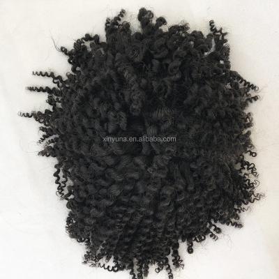 China Curly Curly Hair Full Lace Base 100% Curly Curly Hair Men's Braid Afro Curly Hair Hairpiece for sale