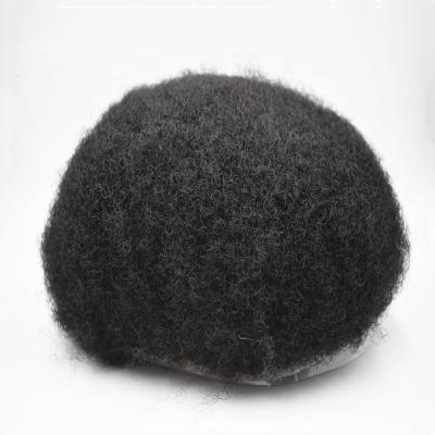 China Swiss Hair Men's Bestselling Lace Front Toupees Full Lace Curly Curly Wig Basic Afro Replacement System For Black Men In Stock for sale