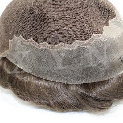 China 100% Natural Straight Indian Hair Cheap Human Hair Wig Cheap Price Brown Color 8x10Inch Human Hair Hairpiece Raw Straight Indian Hair 6Inch Length Prosthesis for sale