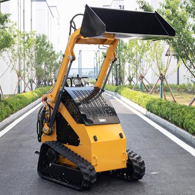 China Concurrerende prijs Skid Steer Loader Multifunctie 200kg Wheel Loader Met Versatile Bucket Mini Skid Crawler Loader Best Sell Te koop