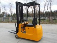 China 1 Ton Capacity Small 3 Wheels Electric Forklift Max. Lifting Height 90mm for sale