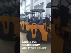 60HP 6 Ton Compactors Vibratory Smooth Drum Road Roller Back Wheel Mechanical Drive