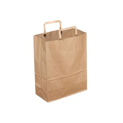 China Recyclable Customize Logo Printing Paper Bag With Flat Handle / Twist Handle for sale