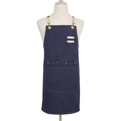 China Simple Canvas Aprons Supplier  Canvas Bib Aprons And Adjustable  Apron For Hotel And Restaurants And Flower Shops for sale