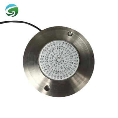 China Swimming Pool 8mm Ultra Flat 12V Stainless Steel Led Swimming Pool Light IP68 Led Underwater Lights for sale