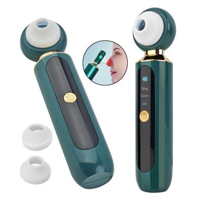 China Portable Acne Treatment Suction Pore Vacuum Blackhead Remover With Electric Magnifier Magnifier Visible Blackhead Remover for sale