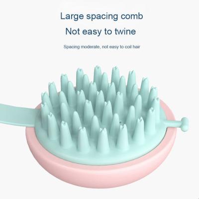 China Wholesale 2022 Silicone Hair Massager Brush High Quality Shower Massager Bath Scrubber Silicone Baby Main Brush for sale