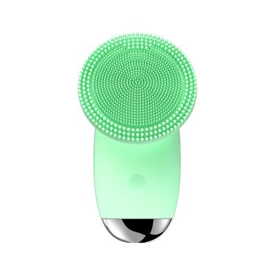 China 2022 Face Cleanser Portable DEEP CLEANING Silicone Brush Home Use Handheld Christmas Gift Brus Rechargeable Electric Facial Cleanser for sale