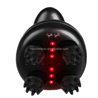 China 2023 New Products Waterproof Handheld Infrared Heat EMS Hair Scalp Massager With Red Light Electric Head Scalp Massager for sale