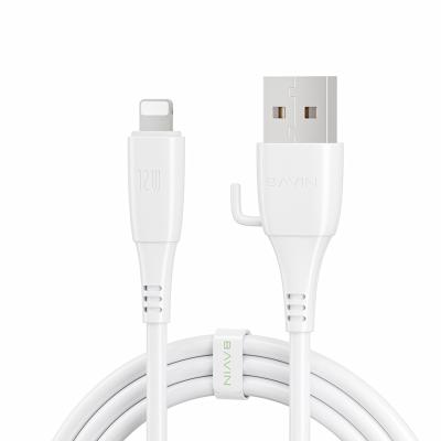 China Wholesale Customization 12W mobile phone cables Usb data cable BAVIN qc3.0 type c fast charging cable with hook flxed CB256 for sale