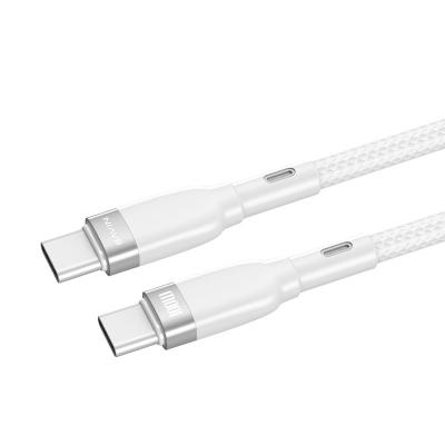 China BAVIN CB229 Mobile Phone Type C To Type C Fast Charging Usb C Cable 5a Charging Cable Nylon Braided 100W 5A Data Usb Fast Charging Cable for sale