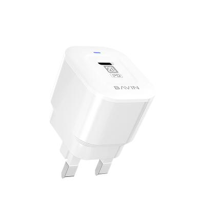 China PD Wall Charger BAVIN PC501e 20W USB-C Super Fast Charging Type C PD Wall Charger Suitable for Most Mobile Phones for sale