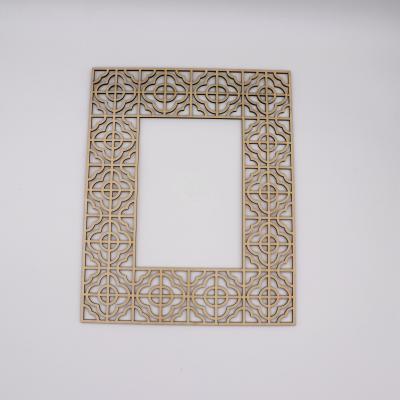 China Europe Rectangle Square Laser Cutting Wood Pieces for sale