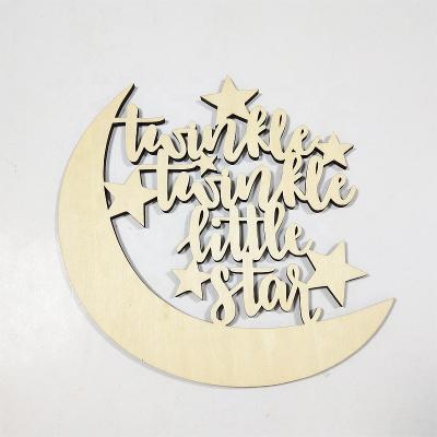 China Europe Christmas Ornament Laser Cut Wood Crafts for sale