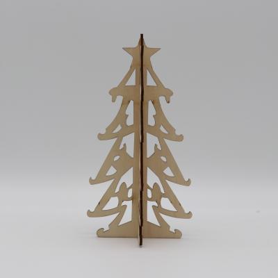 China China Tree Shape 3D Wooden Puzzle Craft For Christmas for sale