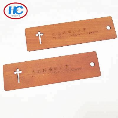 China Europe famous university wooden material bookmark for sale