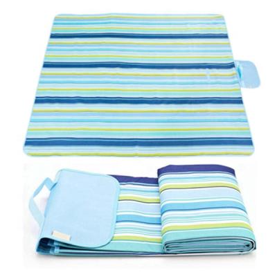 China EVA Waterproof Portable Beach Picnic Folding Blanket Bag New Thickened Oxford Custom Color Waterproof Mat for sale