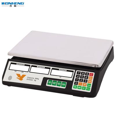 China Good Quality Calibration 30kg Balance Portable Electronic Weighing Scale 30kg 24*34cm for sale